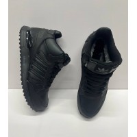 Кроссовки Adidas ZX 750 High All черные зимние